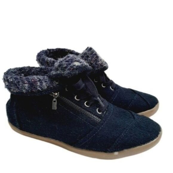 New - CALL IT SPRING Women's Ashlee Ankle Booties Shootie Navy Sneaker Sz 6 - Picture 1 of 12